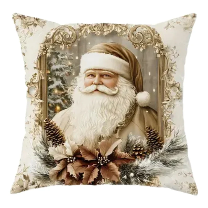 Julepudebetræk med Elegante Motiver til Sofa & Senge