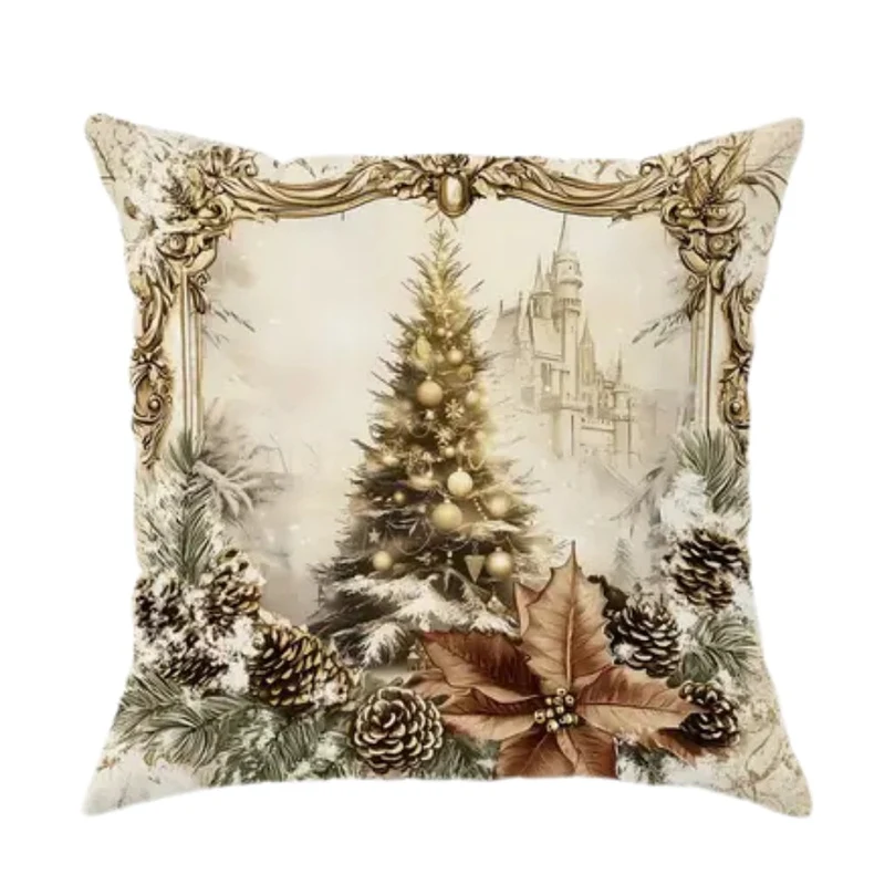 Julepudebetræk med Elegante Motiver til Sofa & Senge