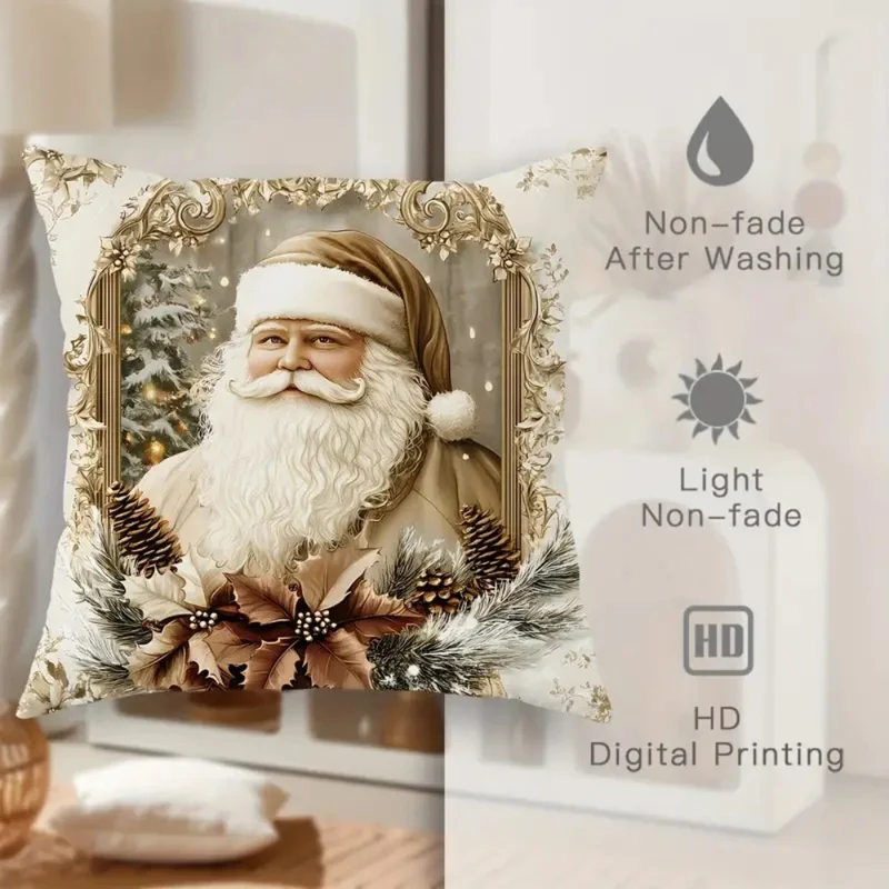 Julepudebetræk med Elegante Motiver til Sofa & Senge