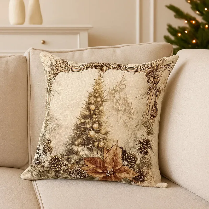 Julepudebetræk med Elegante Motiver til Sofa & Senge