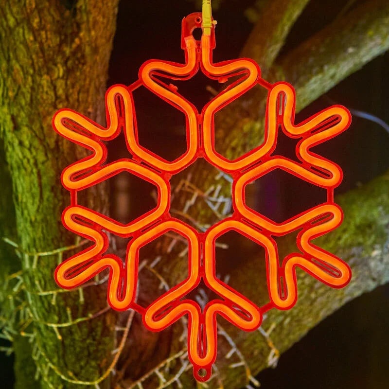 Udendørs LED Juledekorationer: Energisparede Snefnuglys