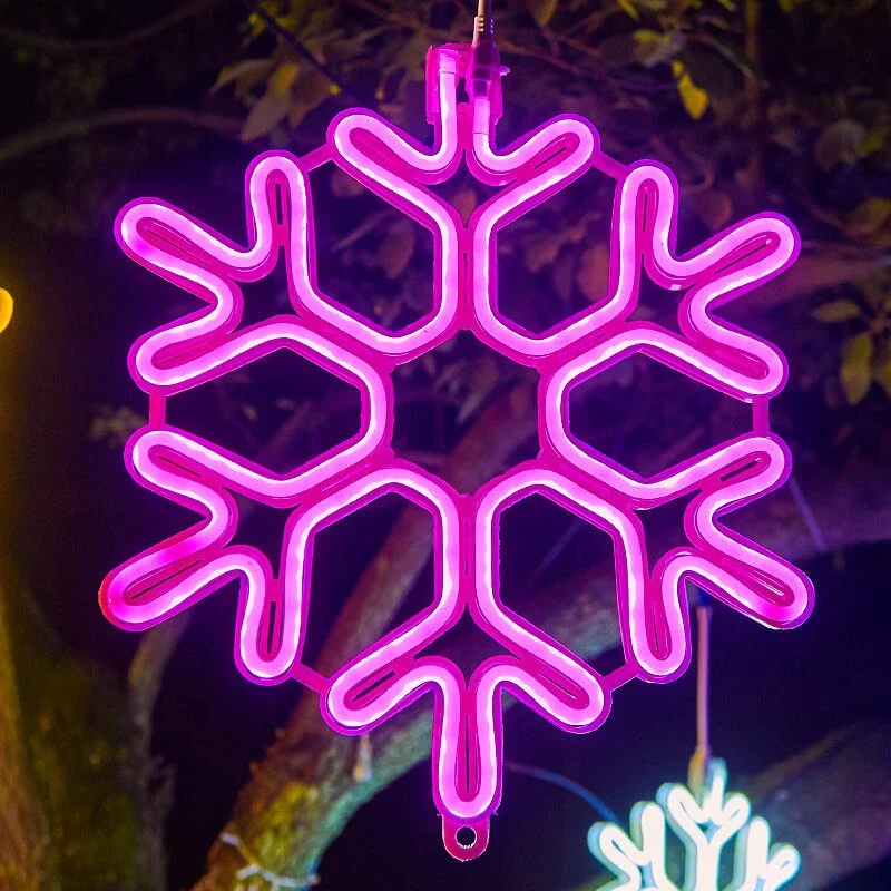 Udendørs LED Juledekorationer: Energisparede Snefnuglys