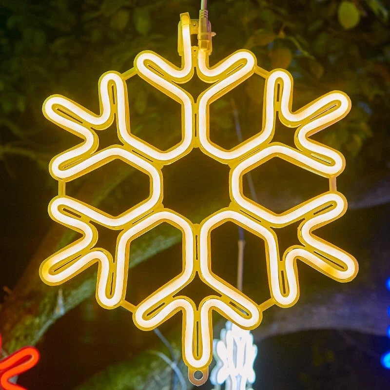 Udendørs LED Juledekorationer: Energisparede Snefnuglys