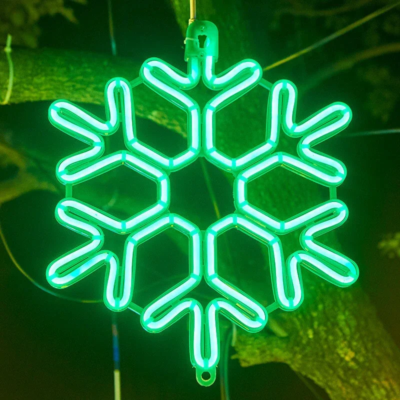 Udendørs LED Juledekorationer: Energisparede Snefnuglys