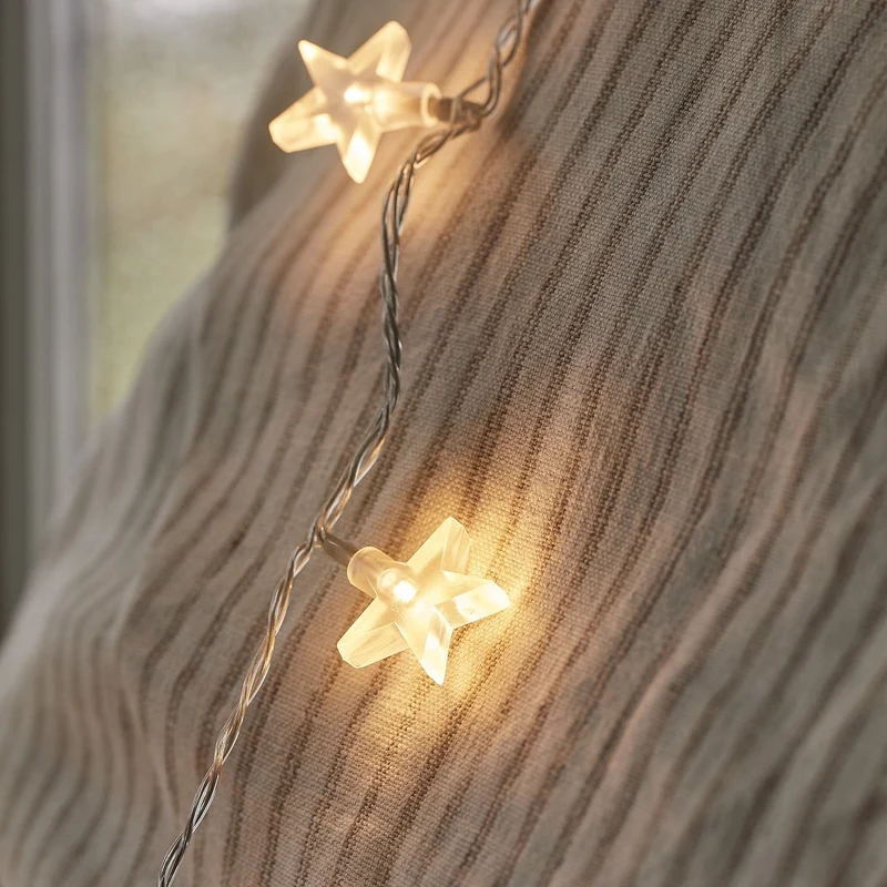 LED Stjernekæde: Skab Hygge med Varmt Hvidt Lys