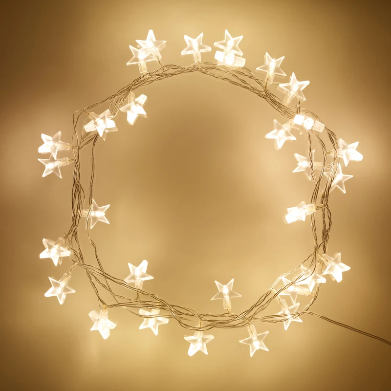 LED Stjernekæde: Skab Hygge med Varmt Hvidt Lys