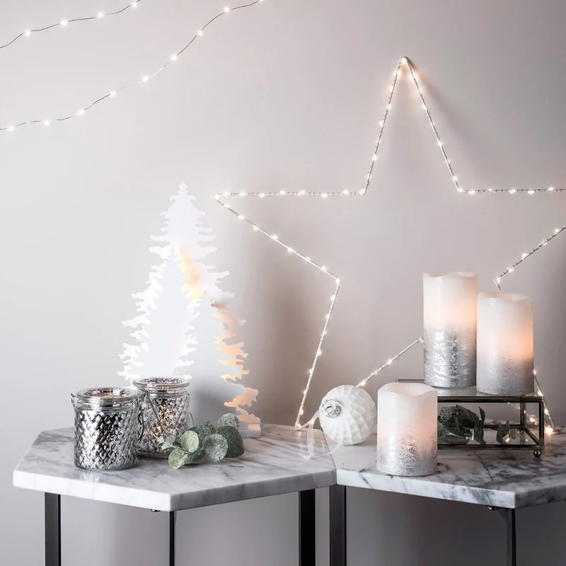 Stemningsfuld LED Stjerne Vindueslys til Jul