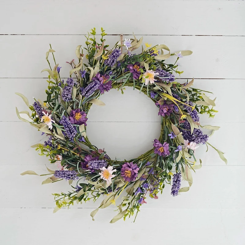 Julekrans med Lavendel – Tidssløs Elegance til Dit Hjem