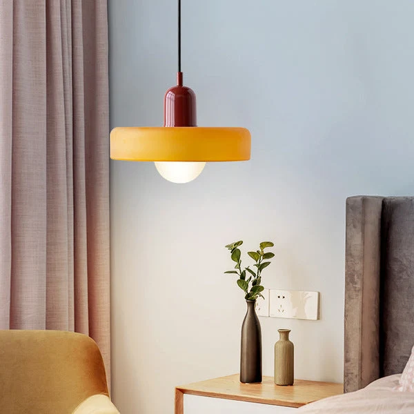 Farverig Glaspendel med Moderne Design til Hjemmet