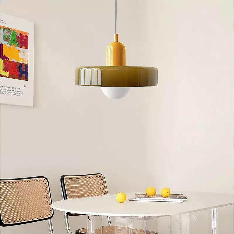 Farverig Glaspendel med Moderne Design til Hjemmet