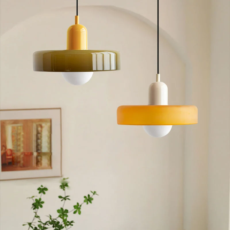 Farverig Glaspendel med Moderne Design til Hjemmet