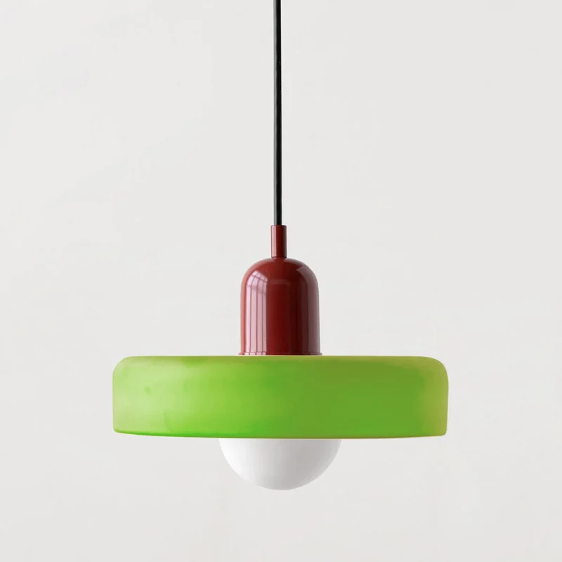 Farverig Glaspendel med Moderne Design til Hjemmet