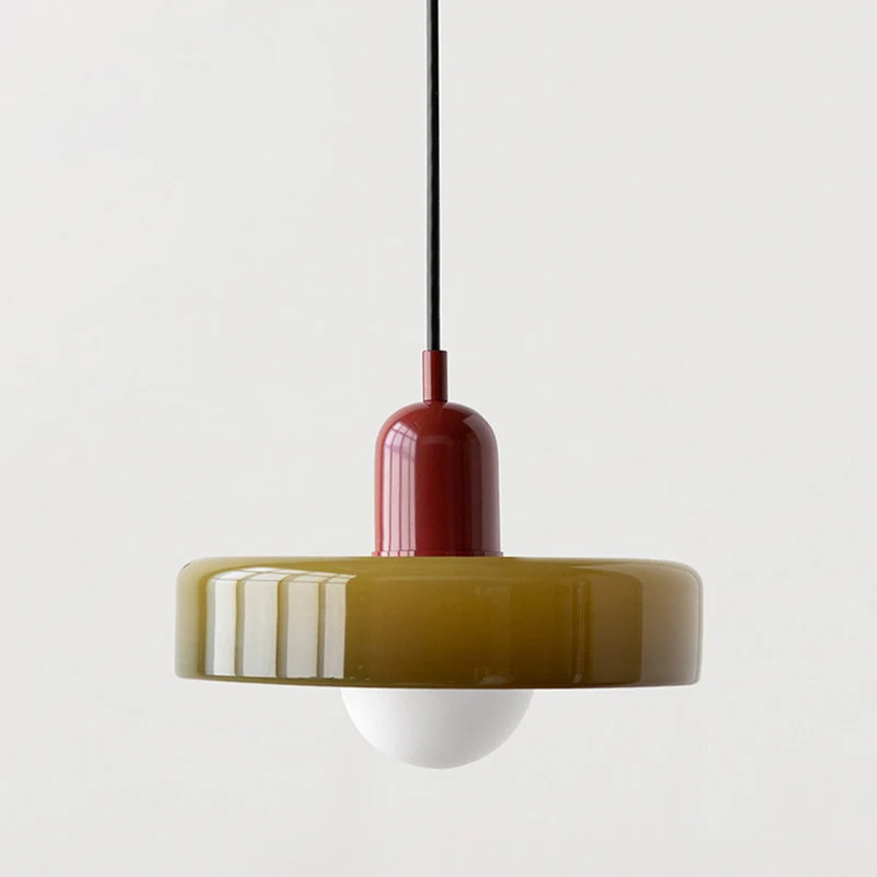 Farverig Glaspendel med Moderne Design til Hjemmet