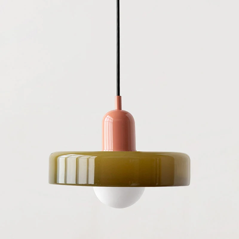 Farverig Glaspendel med Moderne Design til Hjemmet