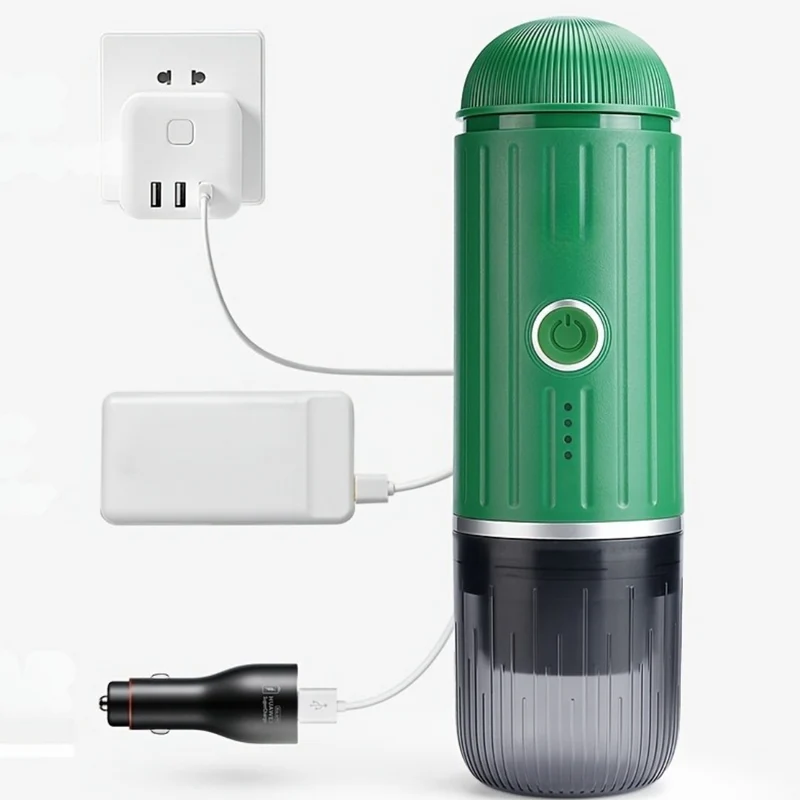 Bærbar Espresso Maskine med USB Opladning og Hurtig Opvarmning