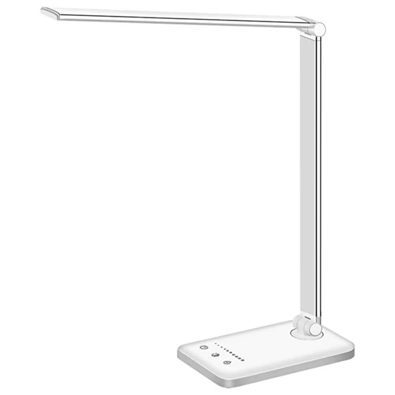 Justerbar LED Skrivebordslampe med USB & Øjenvenligt Lys