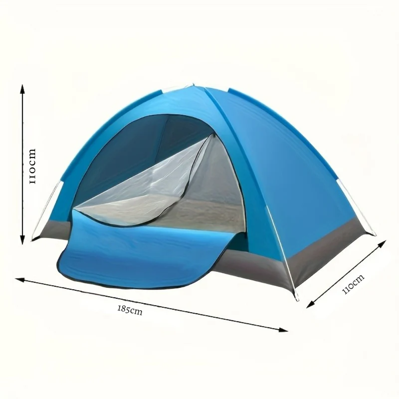 Lynopsætning Camping Telt med Holdbart Nylon & Lynlås