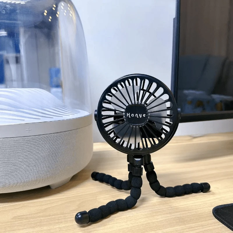 Bærbar Bladfri Ventilator med Fleksibelt Stativ og USB