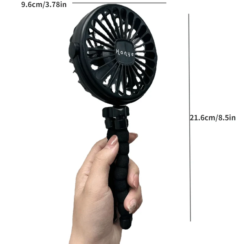 Bærbar Bladfri Ventilator med Fleksibelt Stativ og USB