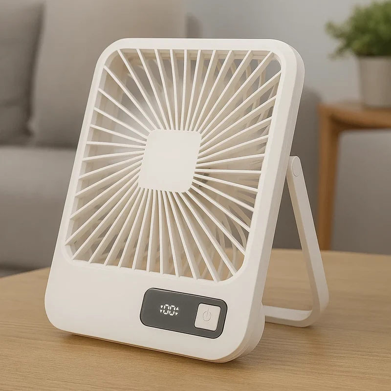 Kompakt USB Bordventilator med Genopladeligt Batteri