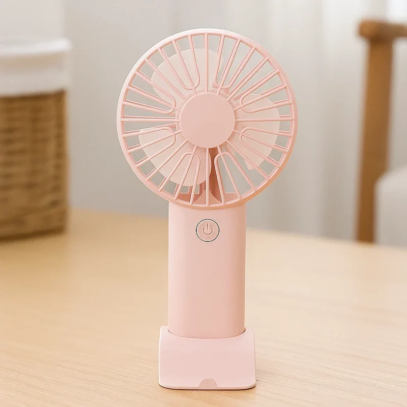 Bærbar Mini Bordventilator med USB-opladning og Stille Drift