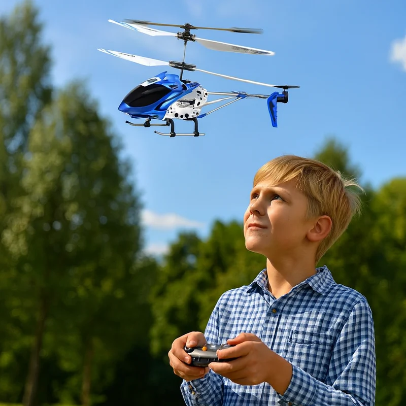 Mini Helikopter med Fjernstyring – Stabilitet og Sjov