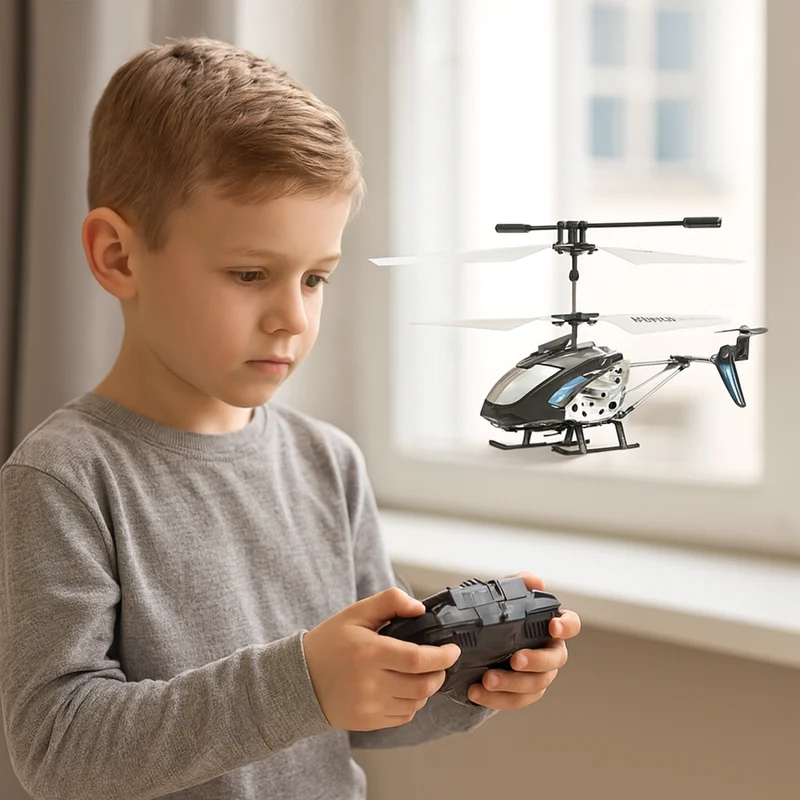 Mini Helikopter med Fjernstyring – Stabilitet og Sjov