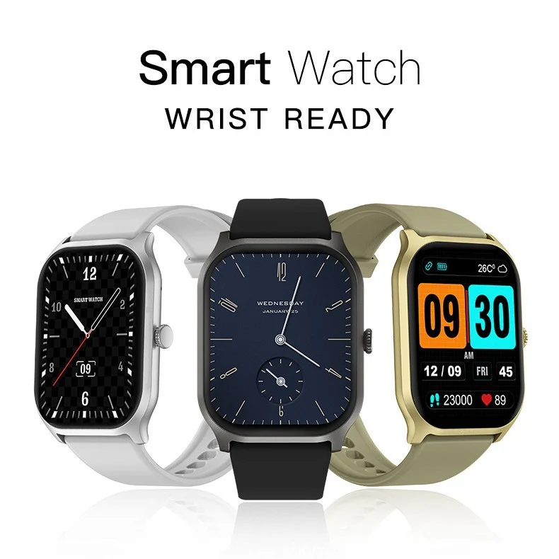 Smartwatch med Stor Skærm og Avanceret Sundhedstracking