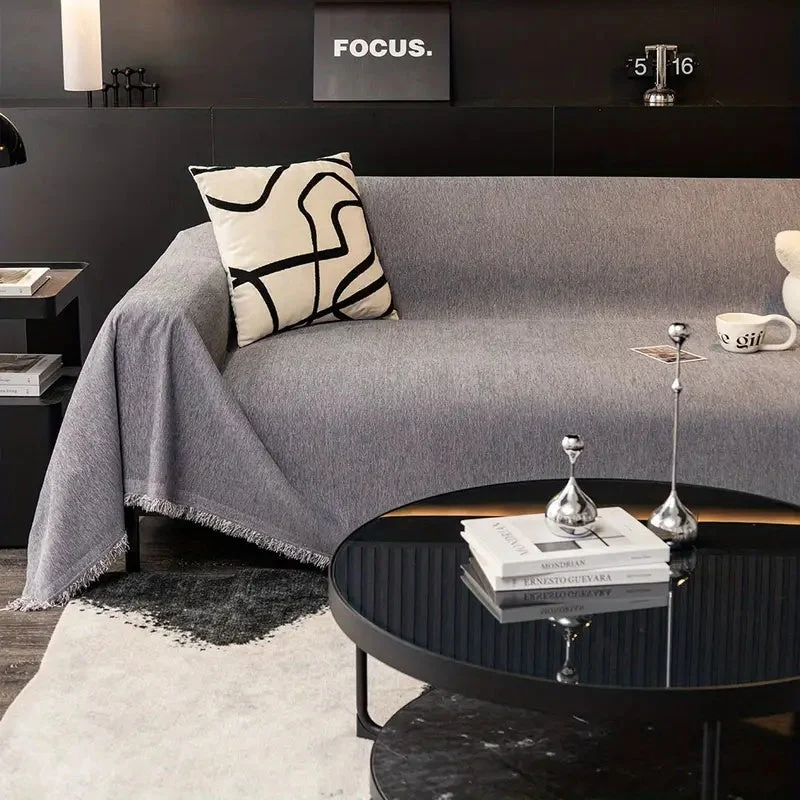 Elegant og Beskyttende Sofaovertræk i Slidstærkt Chenille