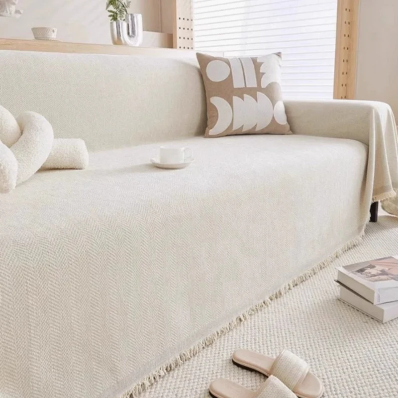Elegant og Beskyttende Sofaovertræk i Slidstærkt Chenille