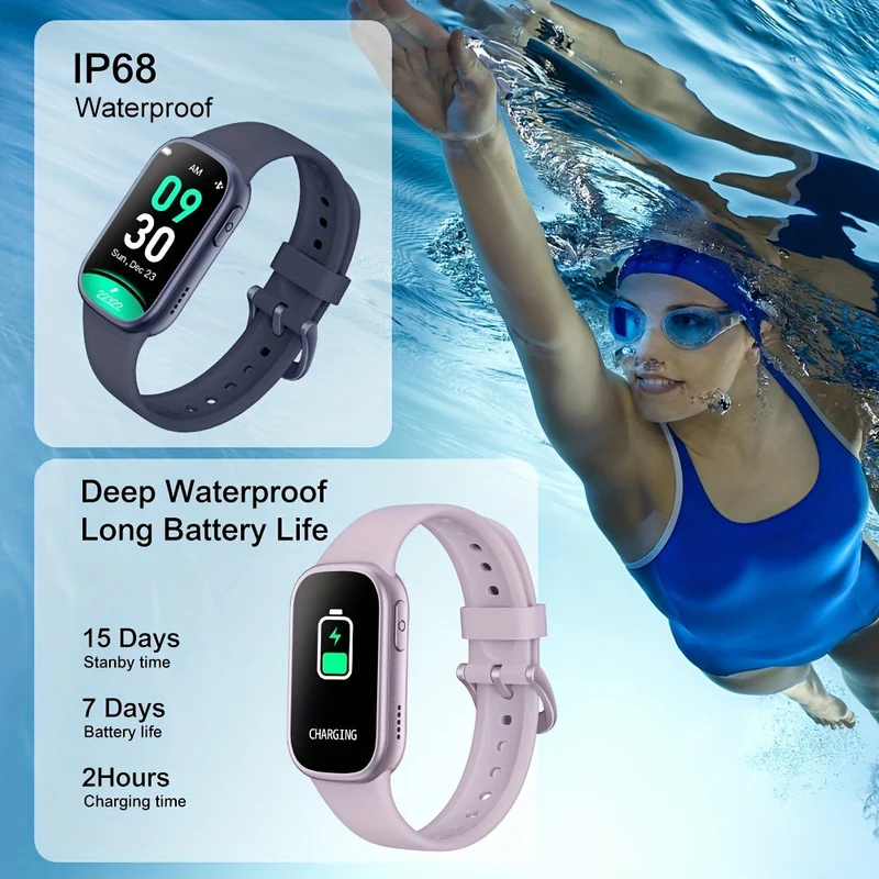 Vandtæt Fitness Smartwatch med Lang Batteritid