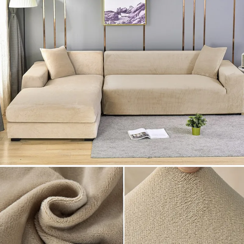Velour Sofaovertræk - Strækbart & Vaskbart Beskyttelse
