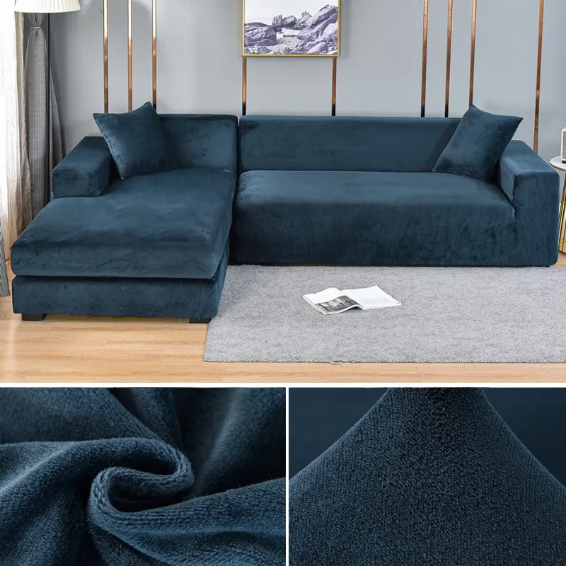 Velour Sofaovertræk - Strækbart & Vaskbart Beskyttelse