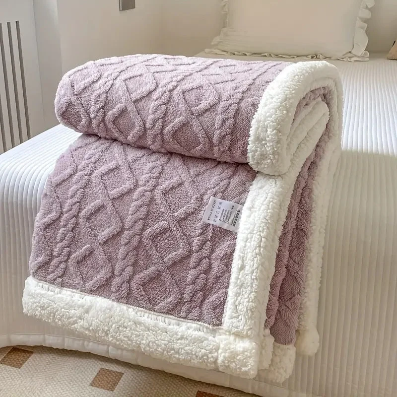 Vendbar Fleece Tæppe: Blød Komfort & Stilfuld Elegance