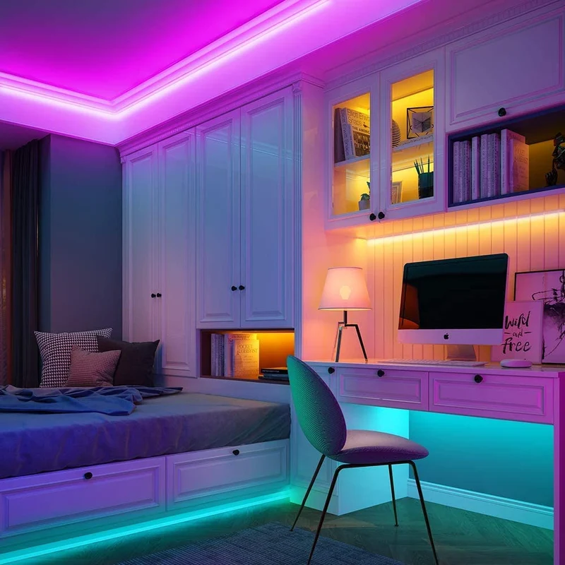 Fleksible LED-lysstrips til stemningsfuld belysning