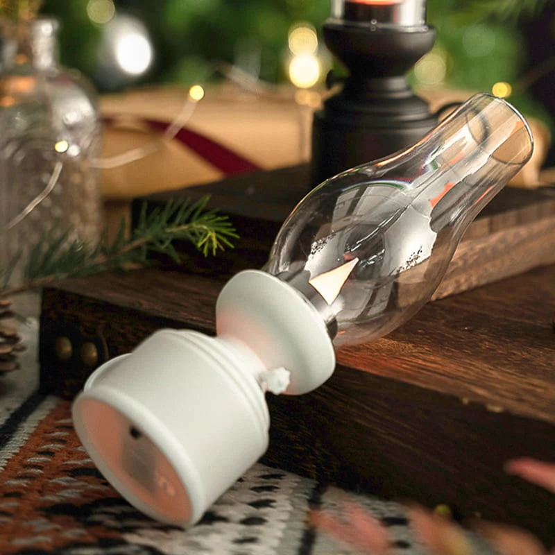 Vintage LED Bordlampe – Skab Hygge og Nostalgisk Stemning