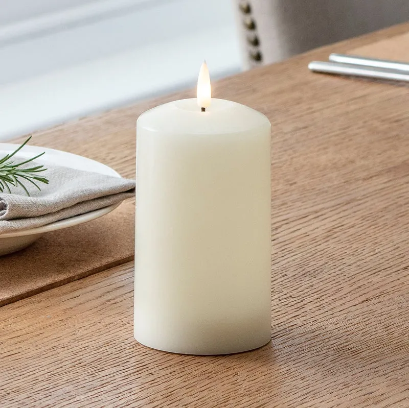 Flammesikker LED Vokslys med Naturlig Flammeeffekt