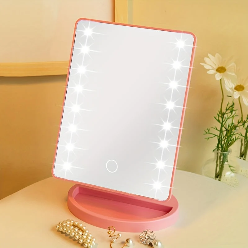 LED Makeup Spejl med Justerbar Touch-Belysning