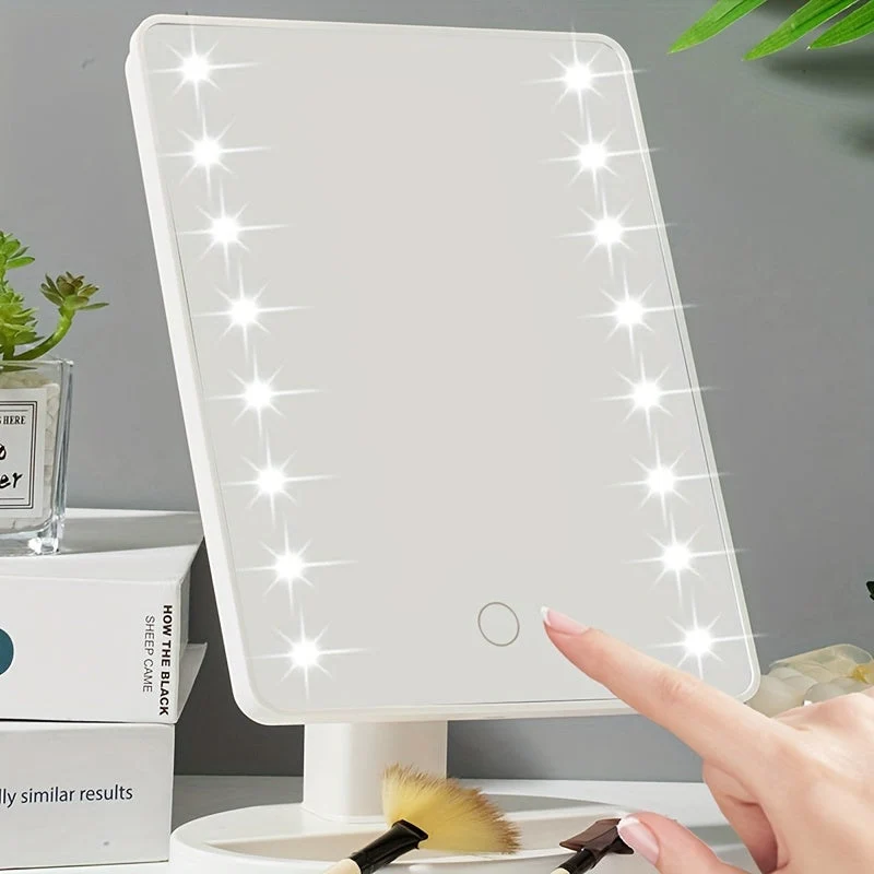 LED Makeup Spejl med Justerbar Touch-Belysning