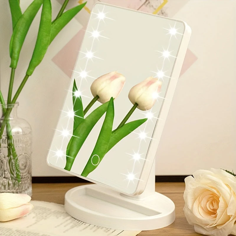 LED Makeup Spejl med Justerbar Touch-Belysning