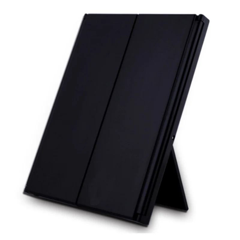 Kompakt Sminkespejl med LED og Trifold for Perfekt Lys