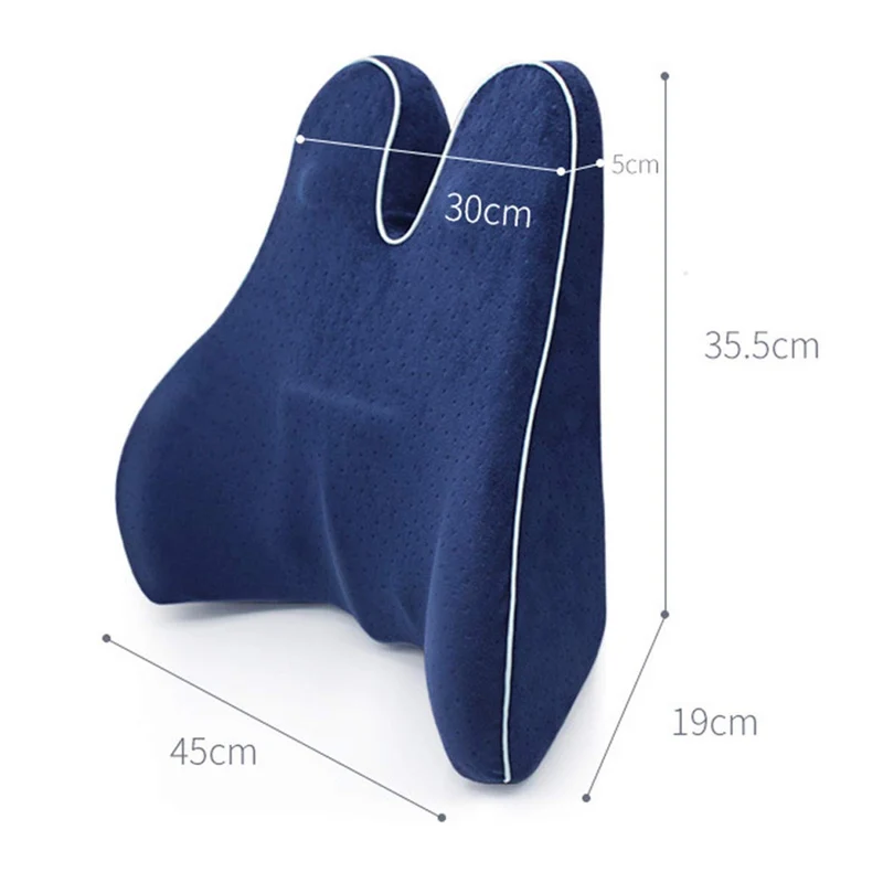 Ergonomisk Lændestøttepude af Memory Foam til Smertefri Sidning