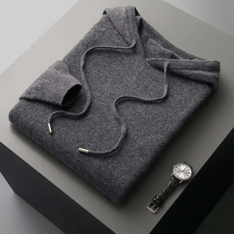 Blød Merinould Hoodie til Mænd - Komfort og Stil