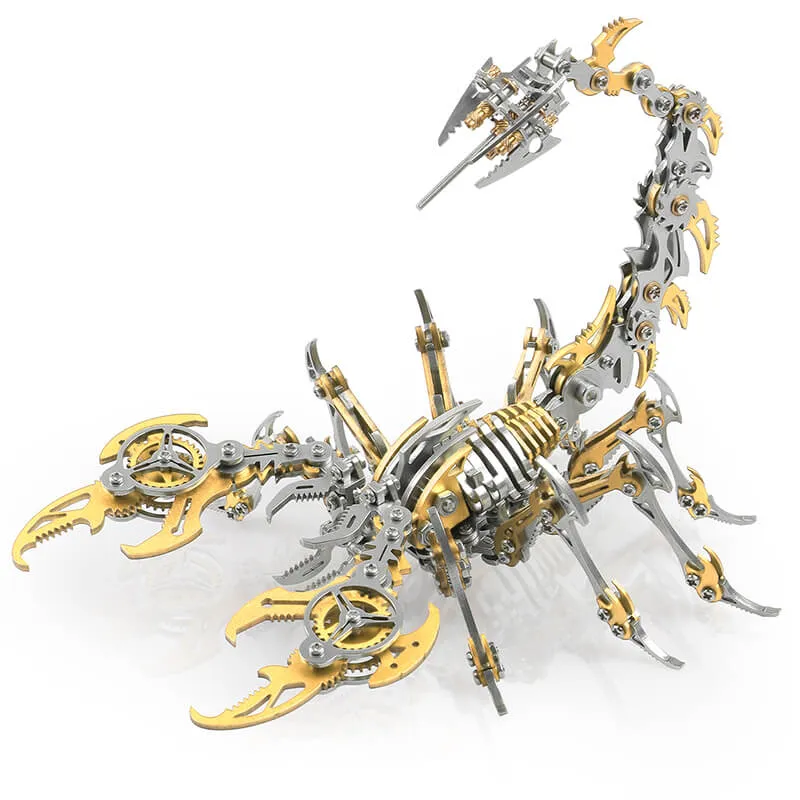 Kreativt Mekanisk Skorpion Modelkit i Stål til Hjemmet