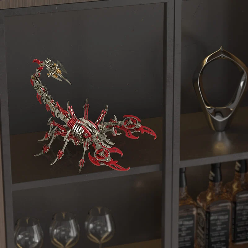 Kreativt Mekanisk Skorpion Modelkit i Stål til Hjemmet