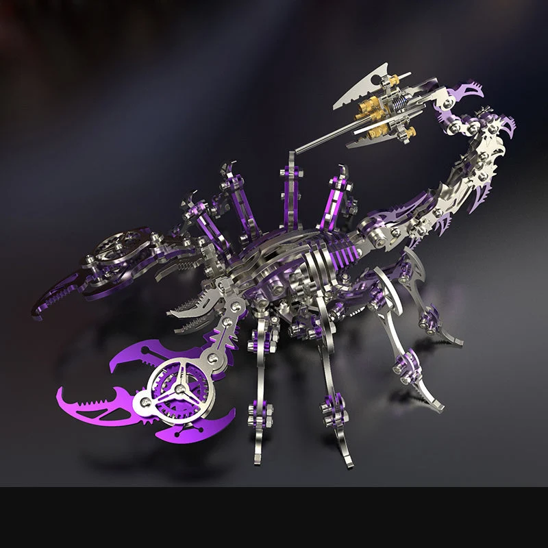 Kreativt Mekanisk Skorpion Modelkit i Stål til Hjemmet