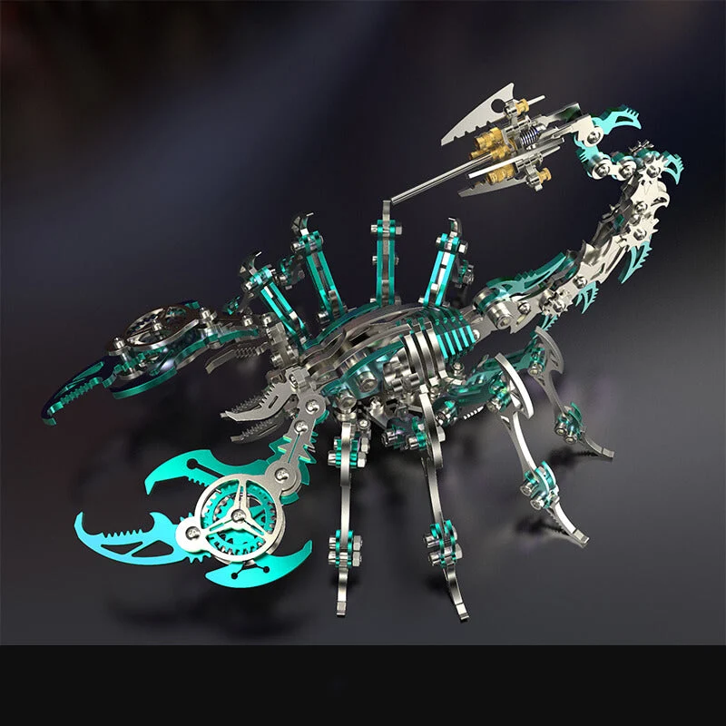 Kreativt Mekanisk Skorpion Modelkit i Stål til Hjemmet