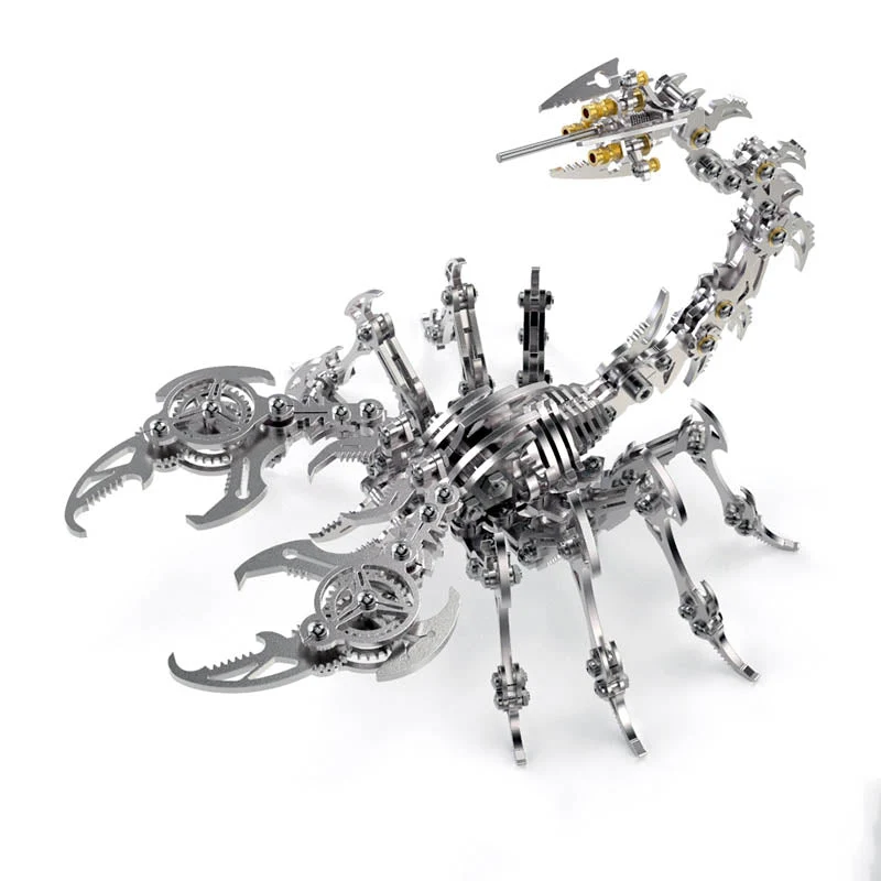 Kreativt Mekanisk Skorpion Modelkit i Stål til Hjemmet