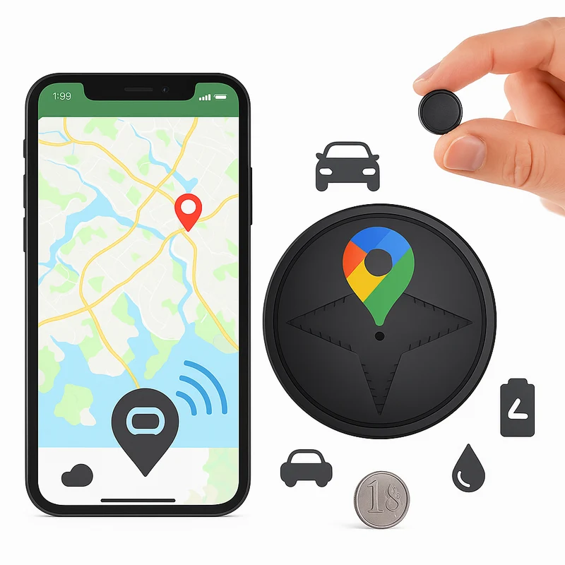 Diskret GPS Tracker til Biler med Magnetisk Montering