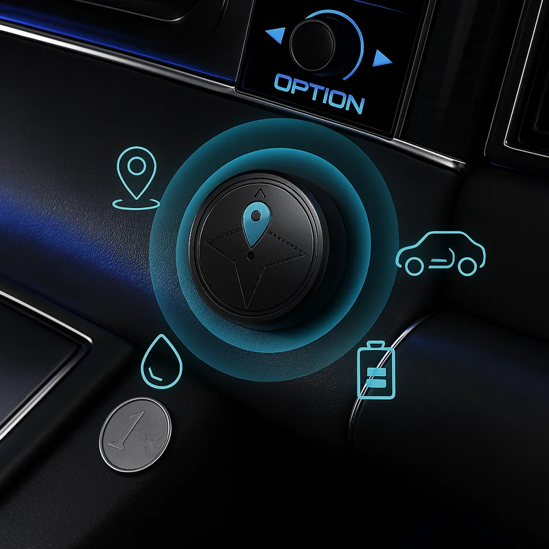 Diskret GPS Tracker til Biler med Magnetisk Montering